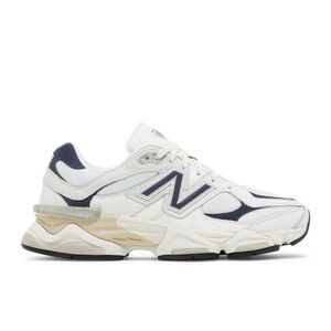 New Balance 9060 White and Navy Kids Sneakers Size 4